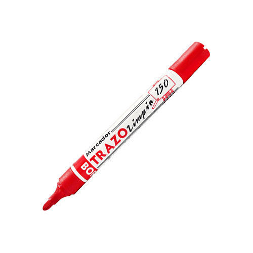 M215-MARCADOR TRAZO LIMPIO-ROJO