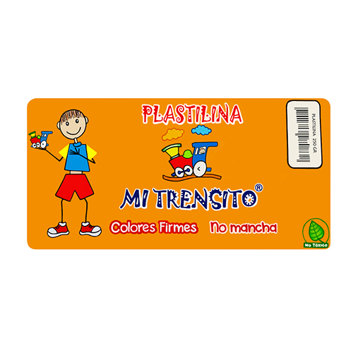P320-7-PLASTILINA TRENSITO250 NARANJ